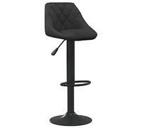 vidaXL Tabouret de Bar Siège Pivotant de Bistro Chaise de Comptoir Tabouret de Pub Siège de Comptoir Chaise de Bistro Siège de Pub Noir Velours