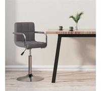vidaXL Tabouret de bar Taupe Tissu334552 Taupe G