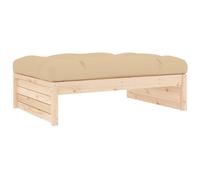 vidaXL Tabouret de jardin 120x80 cm pin massif