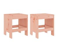 vidaXL Tabouret de jardin 2 pcs 40x36x45 cm bois massif douglas