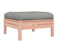 vidaXL Tabouret de jardin avec coussin Bois massif Douglas