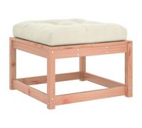 vidaXL Tabouret de jardin avec coussin Bois massif Douglas
