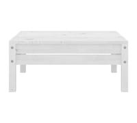 vidaXL Tabouret de jardin Blanc Pin massif