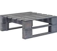 vidaXL Tabouret de jardin en bois de pin imprégné gris