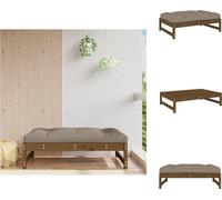 vidaXL Tabouret de jardin Marron miel 120x80 cm Pin massif - éléments de canapé de jardin