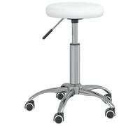 vidaXL Tabouret de massage blanc