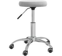 vidaXL Tabouret de Massage Velours Gris