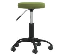 VIDAXL Tabouret de Massage Velours Vert Clair