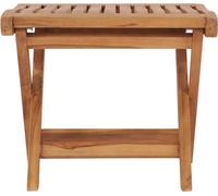 vidaXL Tabouret de pied pliable 46,5×49×41,5 cm bois massif teck