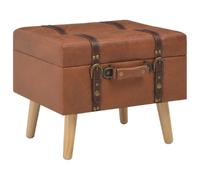 vidaXL Tabouret de Rangement 40 cm - Marron Pâle