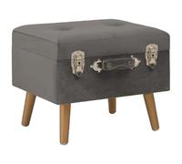VidaXL Tabouret de rangement - Gris