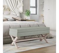 VidaXL Tabouret de rangement - Gris clair