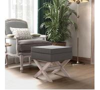 vidaXL Tabouret de rangement - Gris foncé