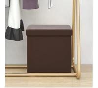 vidaXL Tabouret - Marron PVC