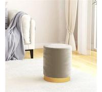vidaXL Tabouret de rangement rond Gris foncé Velours340286 Gris foncé G