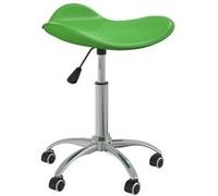 vidaXL Tabouret de salon et spa Vert Similicuir Vert