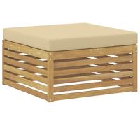 vidaXL Tabouret d'extérieur en bois massif d'acacia blanc