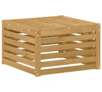 vidaXL Tabouret d'extérieur en bois massif d'acacia blanc 59 x 59 x 37 cm