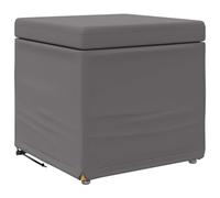 vidaXL Tabouret Gris Cuir Synthétique et Bois Composite