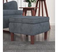 vidaXL Tabouret Gris foncé Velours