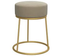 vidaXL Tabouret rond Gris fonc¿¿ Velours
