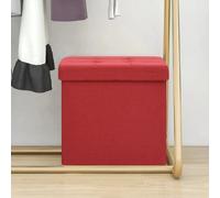 vidaXL Tabouret - Rouge bordeaux