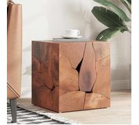 vidaXL Tabouret en teck massif 40 x 45 cm Brun