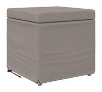 vidaXL Tabouret Taupe 41 x 41 x 40 cm Tissu et bois stratifié