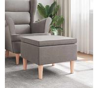 vidaXL Tabouret Taupe - Tissu