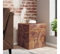 vidaXL Tabouret en teck massif 40 x 45 cm Brun