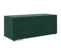 vidaXL Tabouret Vert foncé 101 x 41 x 40 cm Velours et Bois Composite