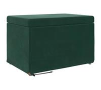 vidaXL Tabouret Vert foncé 60 x 40 x 40 cm Velours et Bois Composite