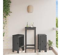 vidaXL Tabourets de bar gris
