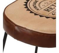 vidaXL Tabourets de bar lot de 2 marron foncé 44x37,5x78 cm