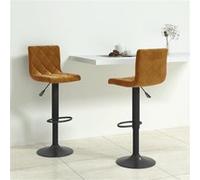 Tabourets vidaXL marron (lot de 2)