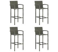 vidaXL Tabourets de bar lot de 4 - Gris