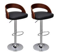 vidaXL Tabourets de bar - Noyer cintré