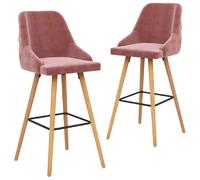 vidaXL Tabourets de bar - Rose