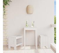 vidaXL Tabourets de jardin - Bois massif de pin