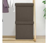 vidaXL - Tabourets de rangement (lot de 2) - Marron