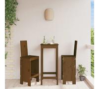 vidaXL Tabourets - Lot de 2 marron miel 40x42x120 cm pin massif