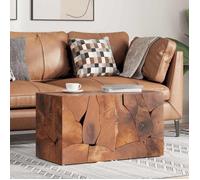 vidaXL Tabourets bois massif teck