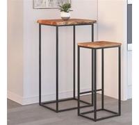 vidaXL Tafelblad rechthoekig natuurlijke rand 50x40x2,5 cm acaciahout370607 Bois G