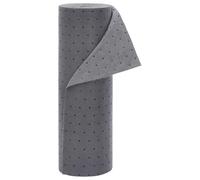 vidaXL Tampon Absorbant d'huile Gris 40x1000 cm, tampons absorbants d'huile en polypropylène, Tapis absorbants d'huile, tampons de contrôle des déversements