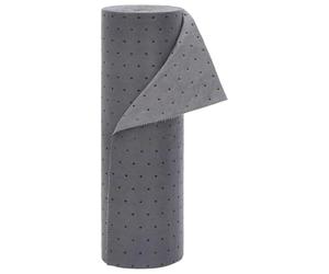 vidaXL Tampon Absorbant d'huile Gris 40x1000 cm, tampons absorbants d'huile en polypropylène, Tapis absorbants d'huile, tampons de contrôle des déversements