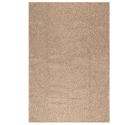 vidaXL Tapis 120x170 cm Aspect Jute intérieur et extérieur, Tapis d'extérieur, Tapis de Sol, Tapis d'intérieur, Tapis de Porte, Moquette