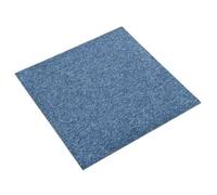 vidaXL Tapis 20 pcs Bleu 50 x 50 cm 100% Polypropylène 42046751