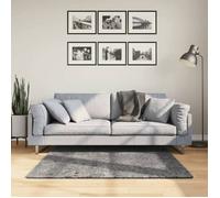 Vidaxl Tapis Huarte À Poils Courts Doux Lavable Anthracite 120x120 Cm