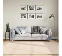 vidaXL Tapis à poils courts doux et lavable beige 200x200 cm 375023
