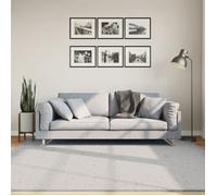 vidaXL Tapis à poils courts doux et lavable gris 200x200 cm 375080